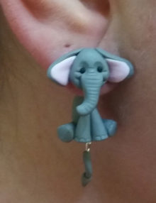 Elefánt fülbevaló